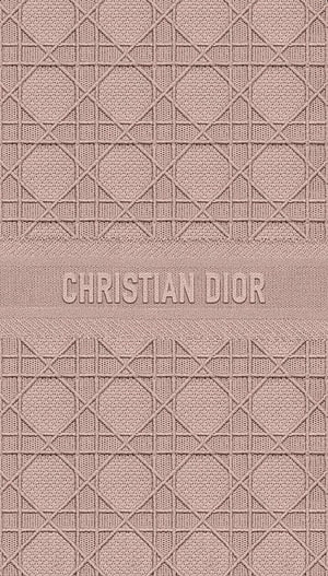 Christian Dior Oblique Pattern in Dusty Rose with Embossed Branding HD phone wallpaper
