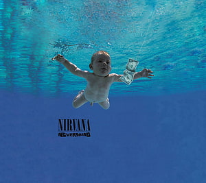 Nirvana Nevermind Album Cover Baby Swimming Underwater Chasing Dollar Bill HD wallpaper