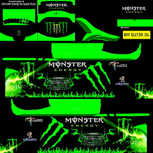 Monster Energy Green Bus Simulator Skin Decal Wrap Design HD phone wallpaper