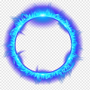 Glowing Blue Flame Ring with Electric Energy Aura and Neon Glow Effect HD phone wallpaper