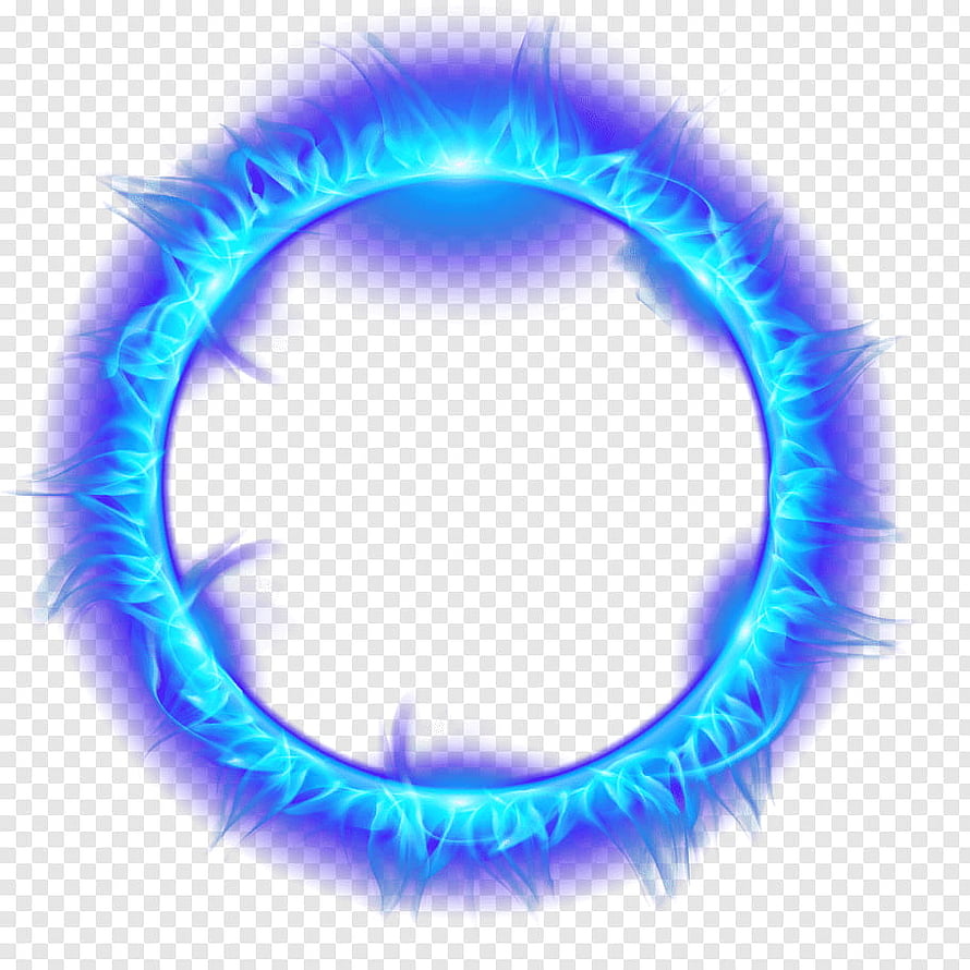 Glowing Blue Flame Ring with Electric Energy Aura and Neon Glow Effect HD phone wallpaper