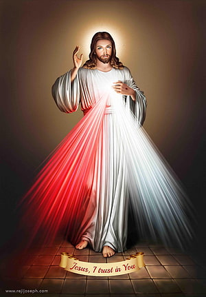 Divine Mercy Jesus with Sacred Heart and Radiant Light HD phone wallpaper