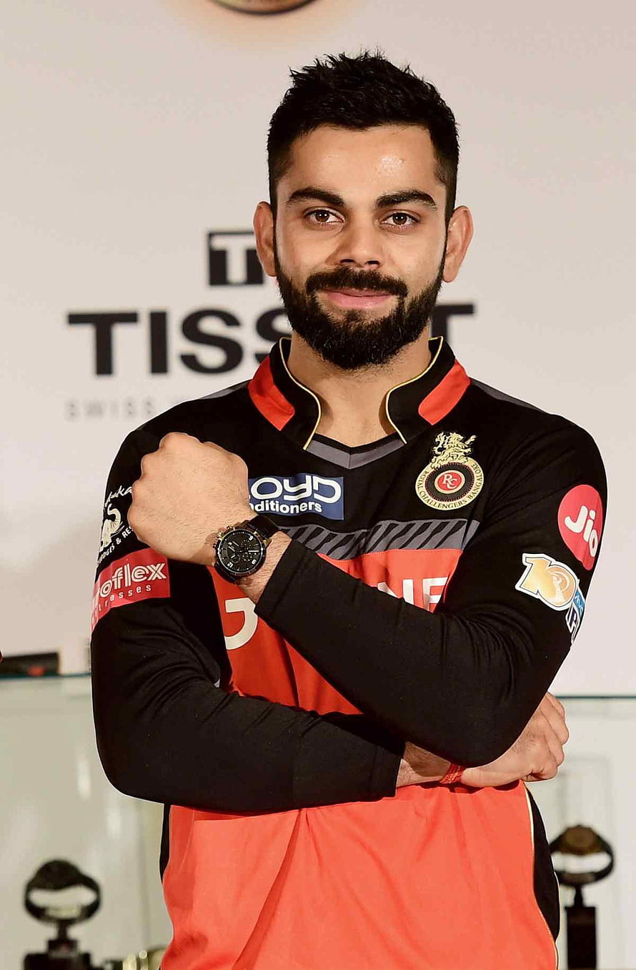 Virat Kohli in Royal Challengers Bangalore Jersey at TISSOT Event HD phone wallpaper
