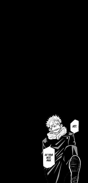 Gojo Satoru Jujutsu Kaisen Manga Panel Black and White Anime Illustration HD phone wallpaper