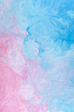 Abstract Pink and Blue Fluid Art Background with Swirling Liquid Patterns HD phone wallpaper