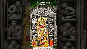 Kastbhanjan Dev Hanuman Dada Golden Statue with Sita and Ram, kastbhanjan dev hanuman dada new latest full full screen WhatsApp status, #kastbhanjan HD wallpaper
