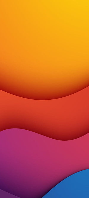 Abstract Colorful Gradient Waves Wallpaper With Smooth Curves HD phone wallpaper