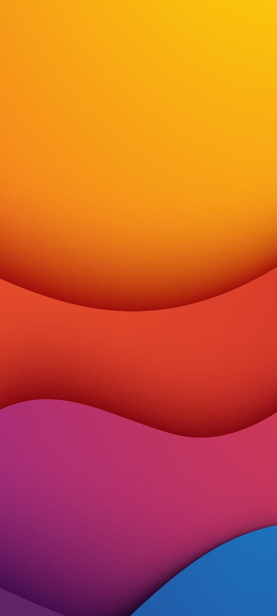 Abstract Colorful Gradient Waves Wallpaper With Smooth Curves HD phone wallpaper