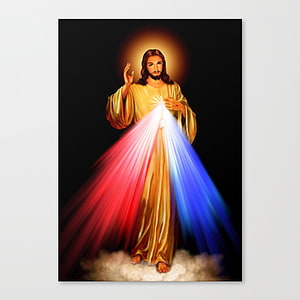 Divine Mercy Jesus Christ Radiant Light Religious Artwork HD phone wallpaper
