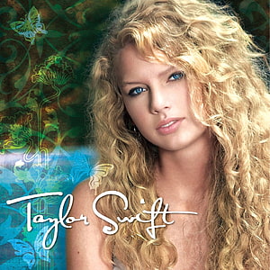 Taylor Swift Fearless Album Cover Artwork with Floral Butterfly Design HD phone wallpaper