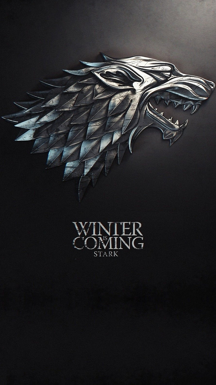 Game of Thrones House Stark Direwolf Sigil Winter Is Coming Wallpaper HD phone wallpaper