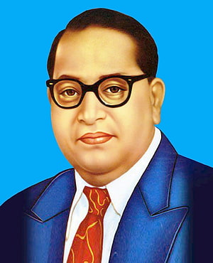 Portrait of Sheikh Mujibur Rahman in Blue Suit and Red Tie, bhimrao ambedkar, #Ambedkar HD phone wallpaper