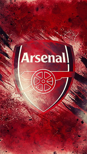 Arsenal FC Grunge Logo Wallpaper HD phone wallpaper