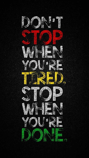 Inspirational Typography Quote on Black Textured Background HD phone wallpaper