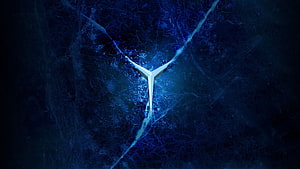 Genshin Impact Cryo Element Symbol Wallpaper HD wallpaper