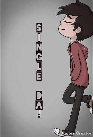 Cartoon Illustration of a Smiling Young Man Walking with Single Day Text, Single boy by Tamil_Boy_with_specs, single boy cartoon HD phone wallpaper