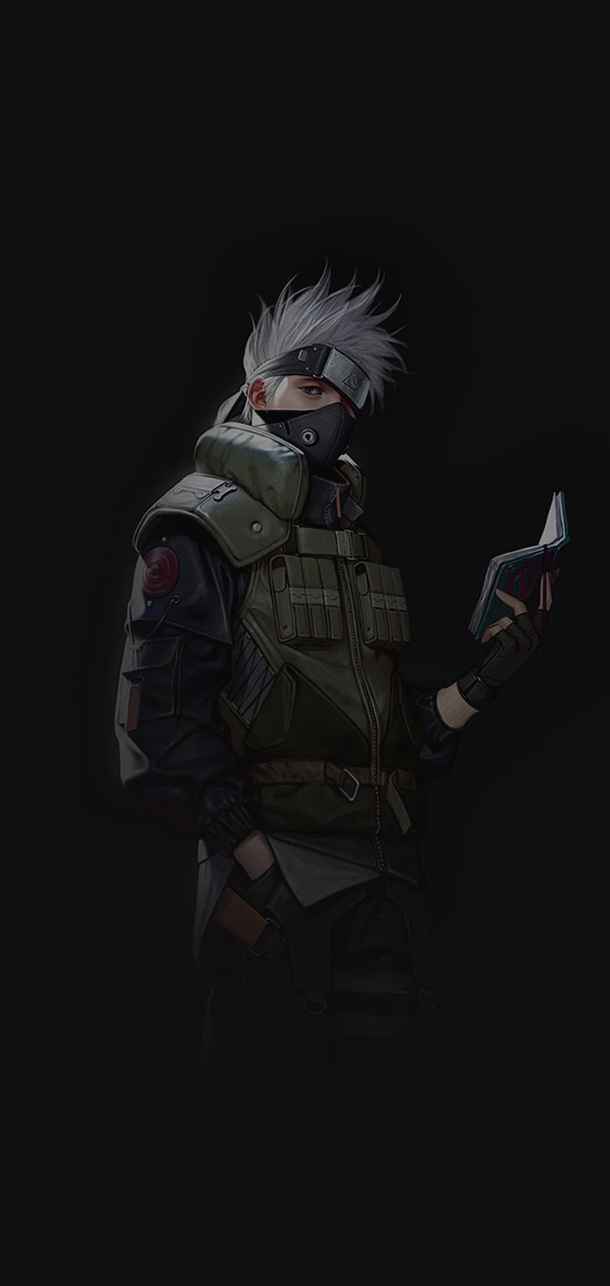 Kakashi Hatake Reading Icha Icha Paradise Anime Character Art HD phone wallpaper