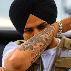 Sidhu Moose Wala Portrait With Black Turban And Arm Tattoo HD phone wallpaper