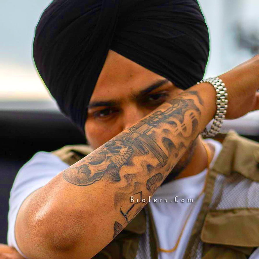 Sidhu Moose Wala Portrait With Black Turban And Arm Tattoo HD phone wallpaper