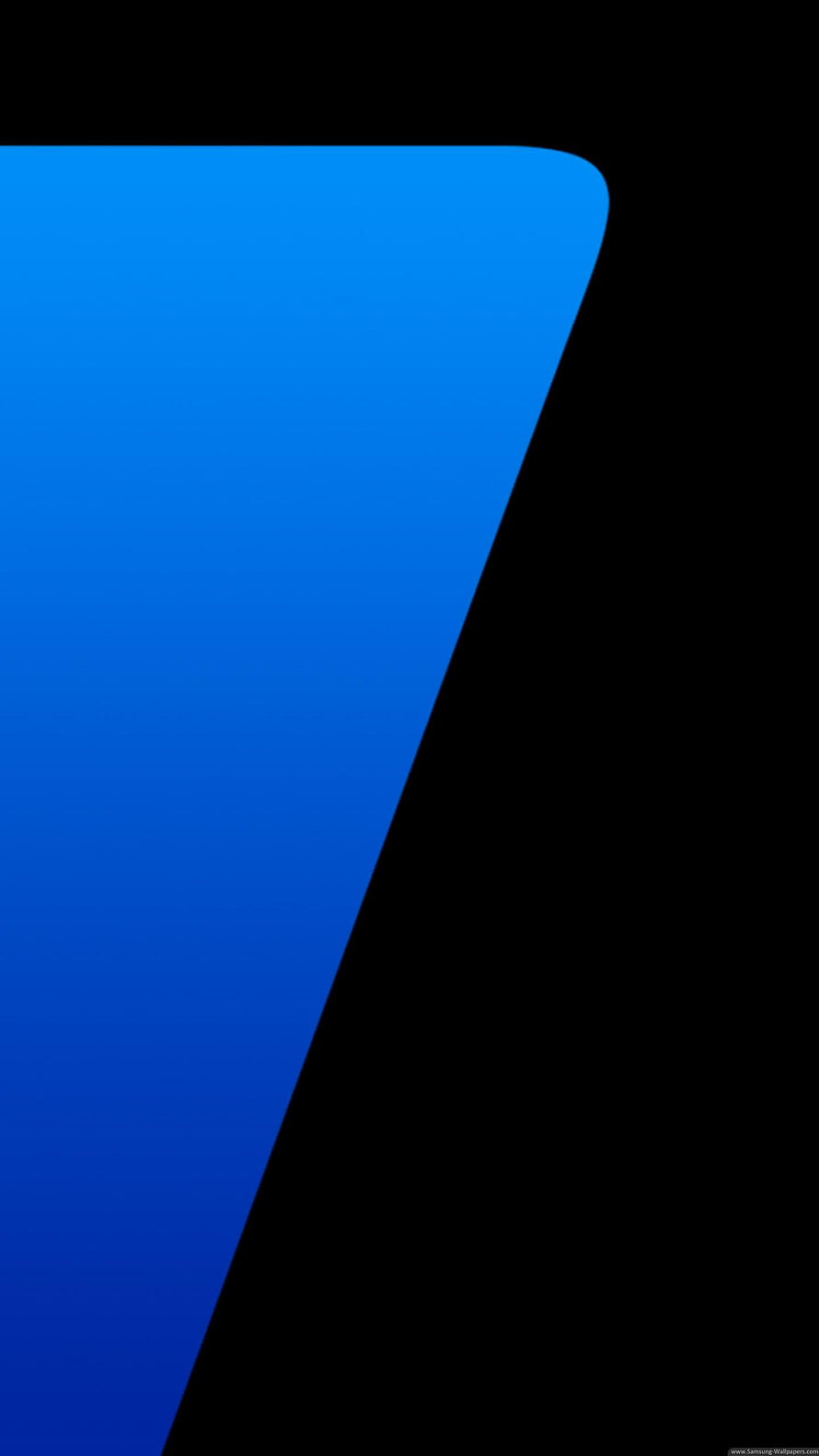 Samsung Galaxy S7 Edge Curved Display Blue Gradient Minimalist Wallpaper HD phone wallpaper