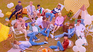 Seventeen K-pop Group Summer Picnic Concept Photo on Grass HD wallpaper