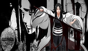 Retsu Unohana from Bleach in White Shihakusho Holding a Bloodied Zanpakuto HD wallpaper