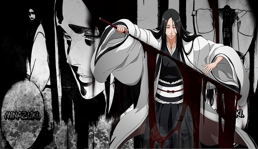 Retsu Unohana from Bleach in White Shihakusho Holding a Bloodied Zanpakuto HD wallpaper