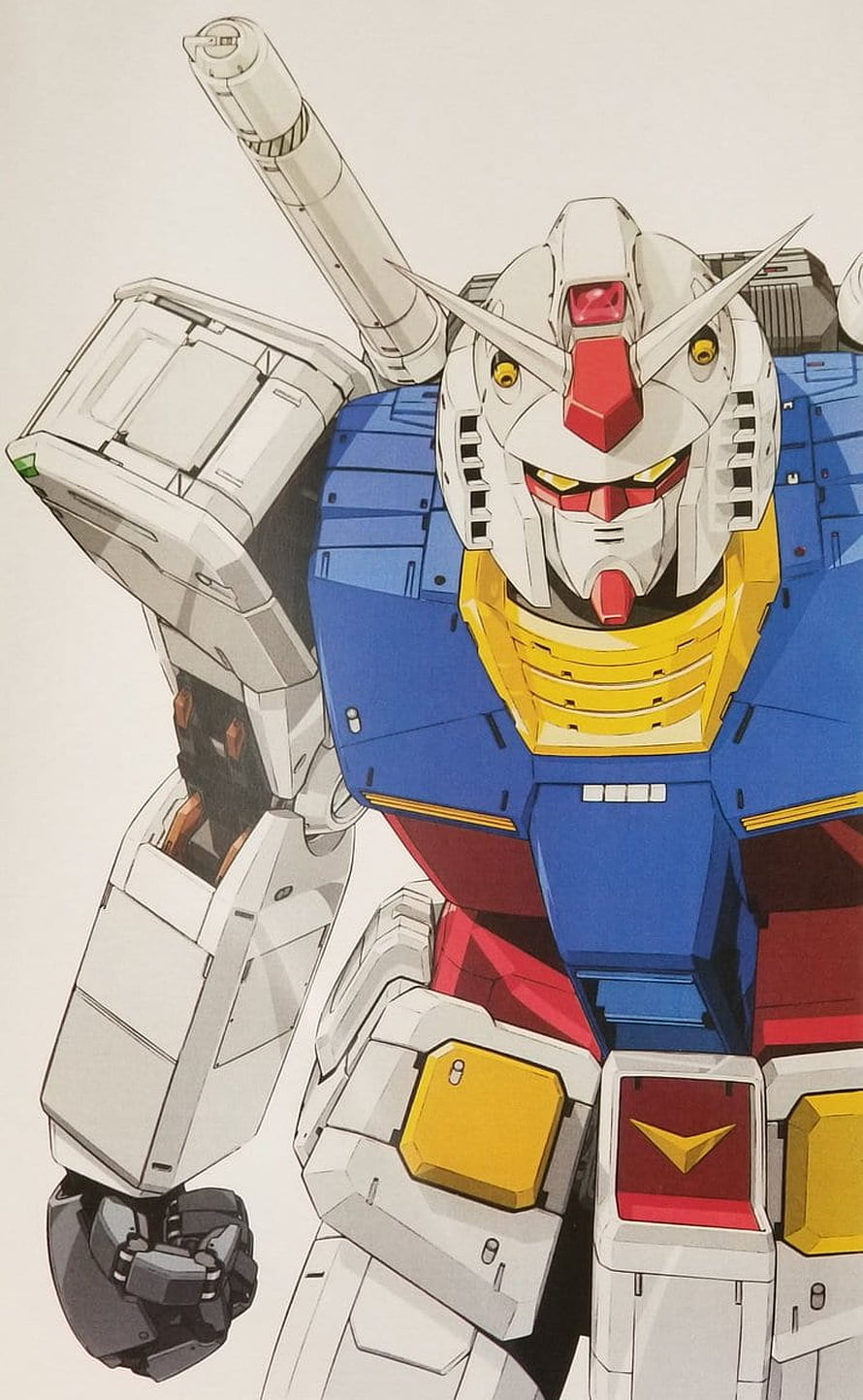 RX-78-2 Gundam Original Color Anime Mecha Robot Illustration HD phone wallpaper