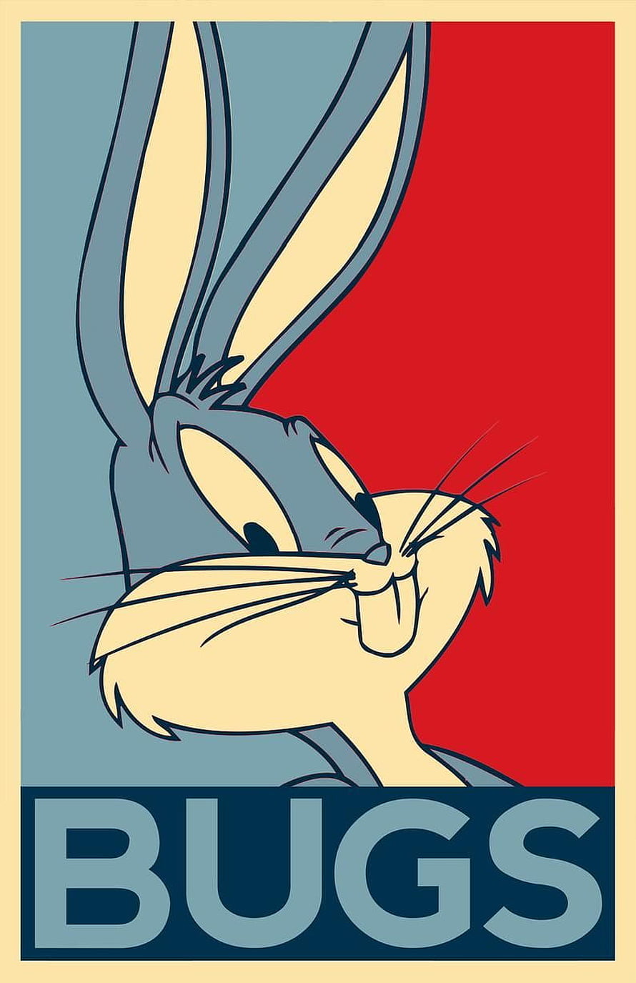Bugs Bunny Retro Minimalist Poster Art HD phone wallpaper