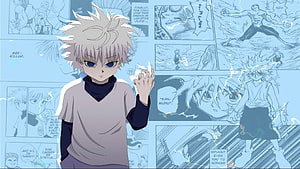 Killua Zoldyck from Hunter x Hunter Anime Character Wallpaper HD wallpaper