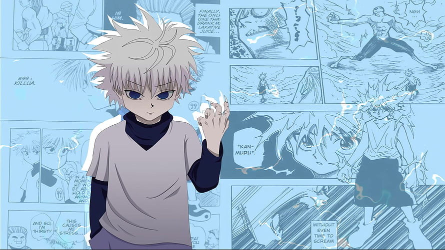 Killua Zoldyck from Hunter x Hunter Anime Character Wallpaper HD wallpaper