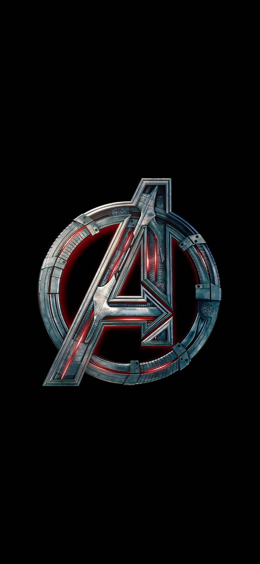 Avengers Endgame Metallic Logo Wallpaper HD phone wallpaper