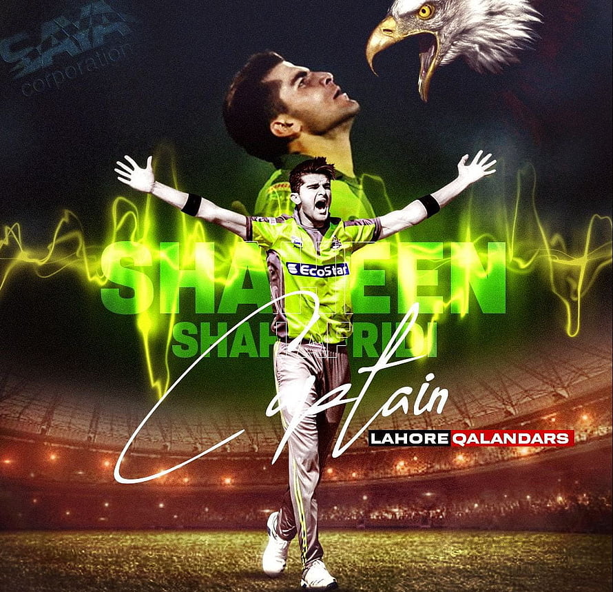Shaheen Shah Afridi Celebrating as Lahore Qalandars Captain in PSL Cricket HD wallpaper