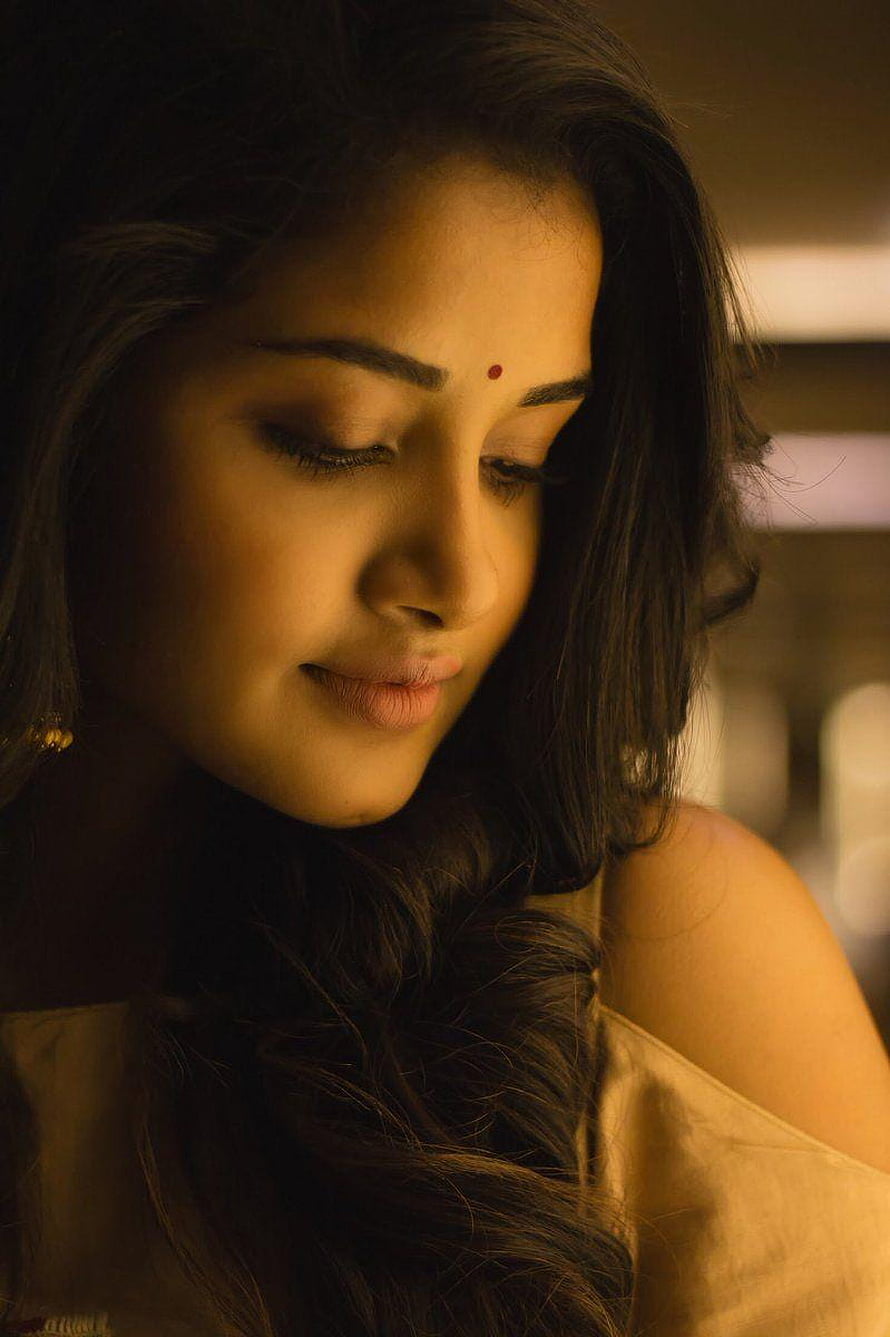 Portrait of Indian Actress Rashmika Mandanna with Closed Eyes and Traditional Bind, Anupama parameswaran Hottest And, #anupama parameswaran HD phone wallpaper