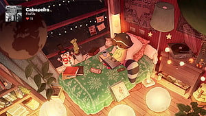 Cozy Winter Bedroom with Raccoon Character and Snowman in Lofi Anime Style, Christmas Lofi Hip Hop Radio, chill anime lofi HD wallpaper