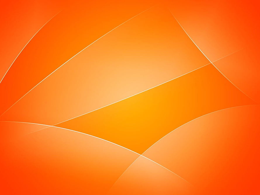 Vibrant Orange Abstract Gradient with Flowing White Curves and Geometric Shapes HD wallpaper