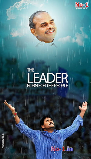 Y.S. Jagan Mohan Reddy and Y.S. Rajasekhara Reddy Political Tribute Wallpaper HD phone wallpaper