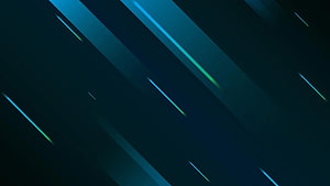 Abstract diagonal light streaks in cyan and green on a dark background HD wallpaper