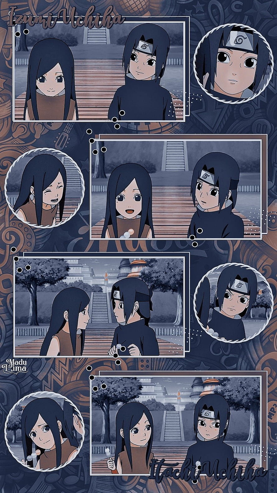 Itachi Uchiha and Izumi Uchiha Anime Character Wallpaper HD phone wallpaper
