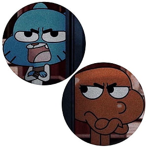 Gumball and Darwin Watterson Angry Expressions Cartoon Network Wallpaper HD phone wallpaper