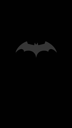 Minimalist Dark Batman Logo Wallpaper, Batman AMOLED, amoled batman HD phone wallpaper