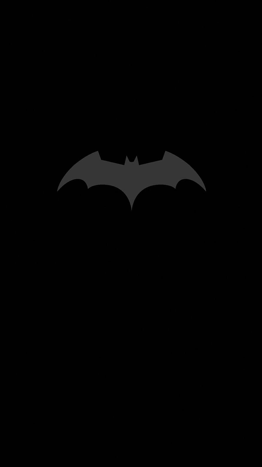 Minimalist Dark Batman Logo Wallpaper, Batman AMOLED, amoled batman HD phone wallpaper