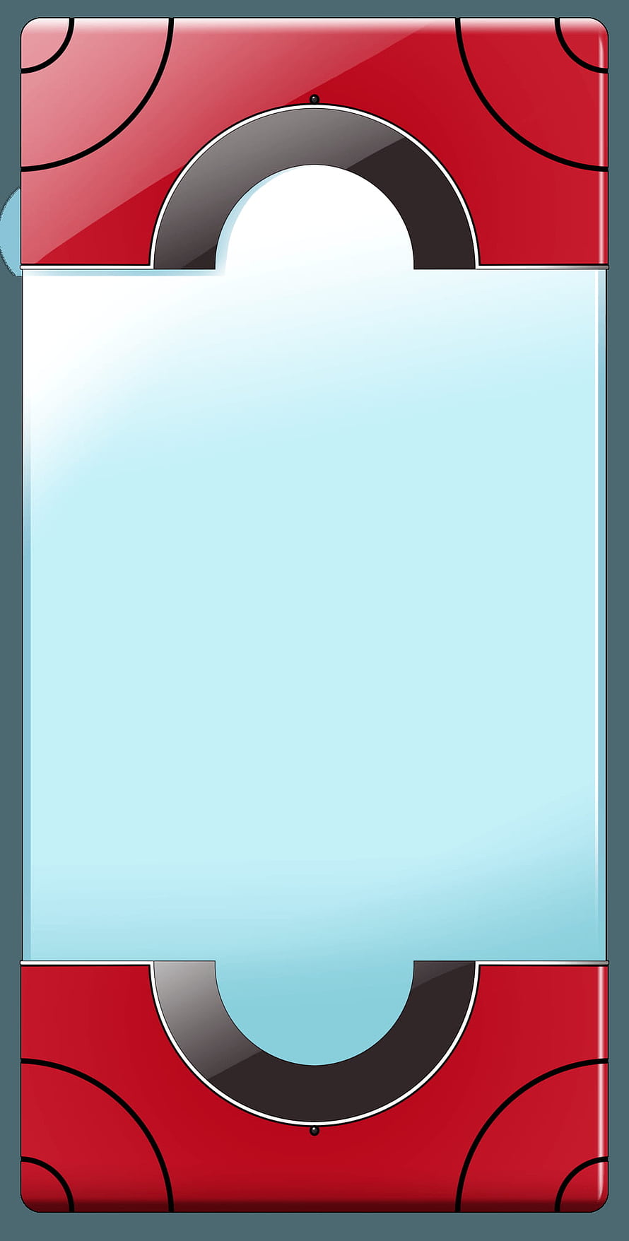 Red and Blue Pokemon Pokedex Template with Minimalist Screen Design HD phone wallpaper