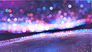 Magical Purple and Blue Glitter Bokeh Abstract Background HD wallpaper
