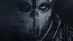 Simon Ghost Riley from Call of Duty Ghost in a dark tactical balaclava portrait HD wallpaper