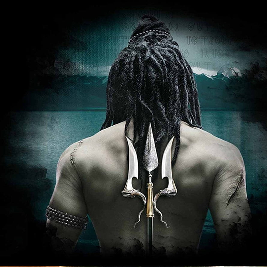 Bhole Nath Warrior Back View With Trident And Dreadlocks HD phone wallpaper