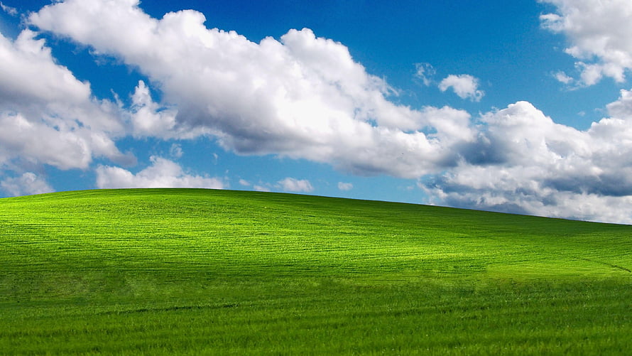 Bliss Windows XP Default Desktop Wallpaper Green Hill Blue Sky HD wallpaper