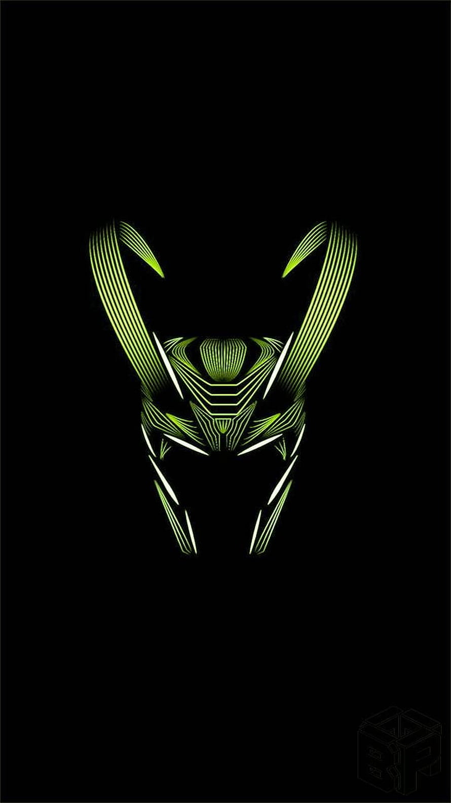 Black Panther Neon Line Art Minimalist Abstract Mask Illustration HD phone wallpaper