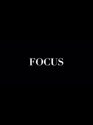 Minimalist Focus Typography Wallpaper With White Serif Text On Black Background HD phone wallpaper