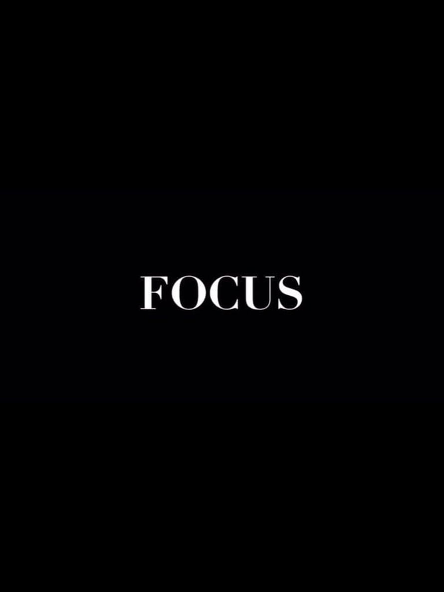 Minimalist Focus Typography Wallpaper With White Serif Text On Black Background HD phone wallpaper